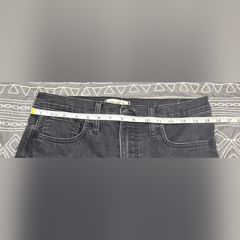 Madewell Roadtripper Skinny Flare With Split Hem In Black Size 29 - Picture 6 of 9